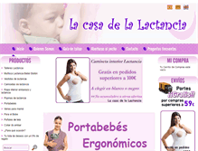 Tablet Screenshot of lacasadelalactancia.com